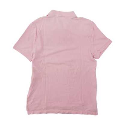 Pink Solid Short Sleeve Polo