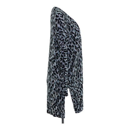 Multi Animal Print Cardigan Sweater