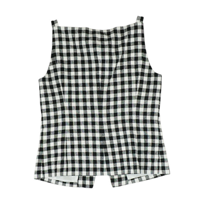Black Check Button Down