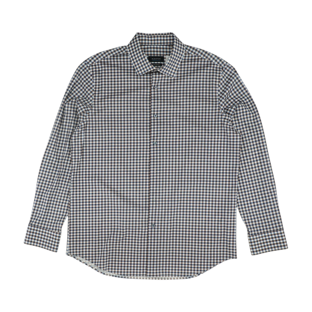 Multi Check Long Sleeve Button Down