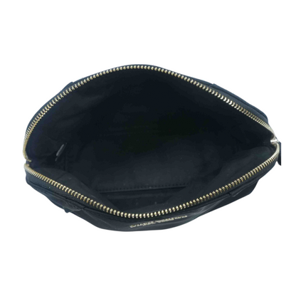 Black Solid Makeup Bag