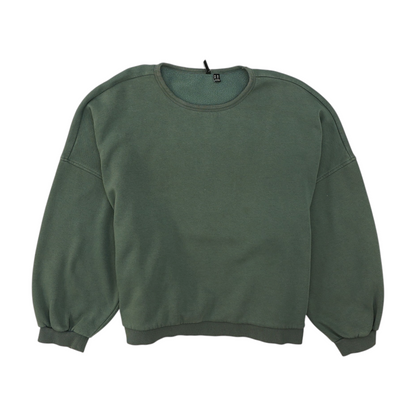 Green Graphic Sweatshirt Pullover