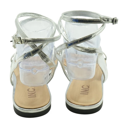 Silver Flat Sandals