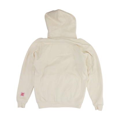 White Solid Hoodie Pullover
