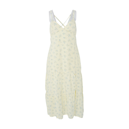 Yellow Floral Maxi Dress