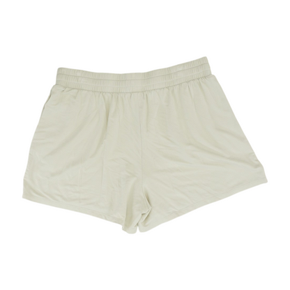 Tan Solid Knit Shorts