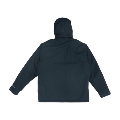 Black Solid Rain Coat