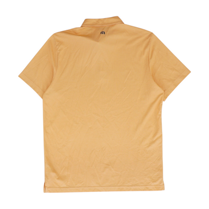 Orange Solid Short Sleeve Polo