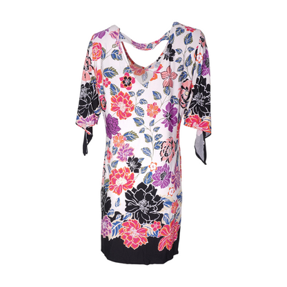 Multi Floral Midi Dress