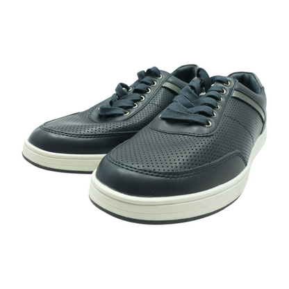 Navy Lace-Up Dress Shoes
