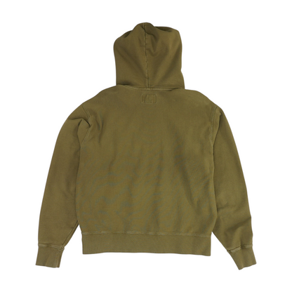 Olive Solid Hoodie Pullover