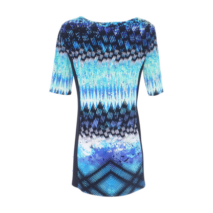 Black Print Mini Dress