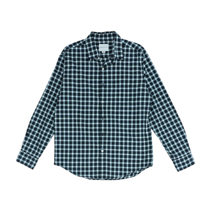 Black Check Long Sleeve Button Down