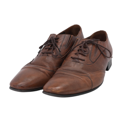 Brown Lace-Up Dress Shoes