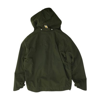 Green Solid Rain Jacket