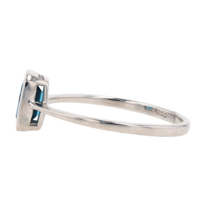 Sterling Silver London Blue Topaz Fashion Ring