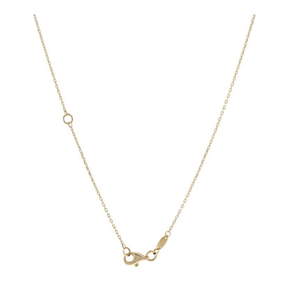 14K Gold Large Disc Pendant Necklace
