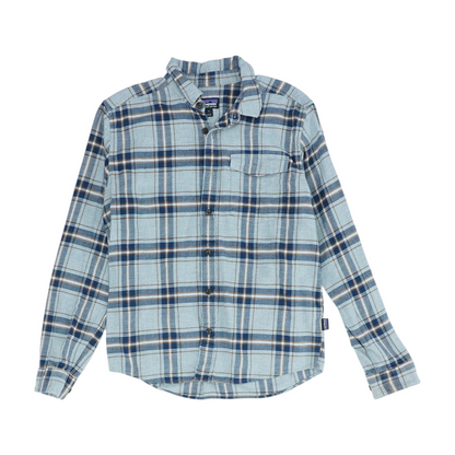 Gray Plaid Flannel Button Down