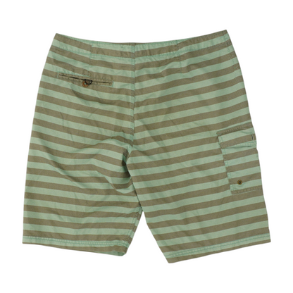 Green Striped Swim Bottom