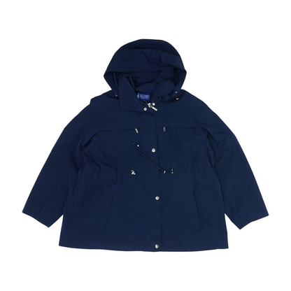 Navy Plus Solid Rain Jacket