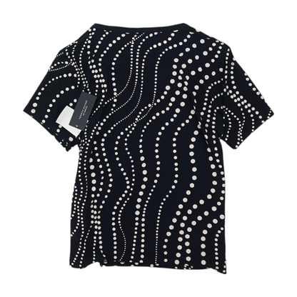 Navy Polka Dot Blouse
