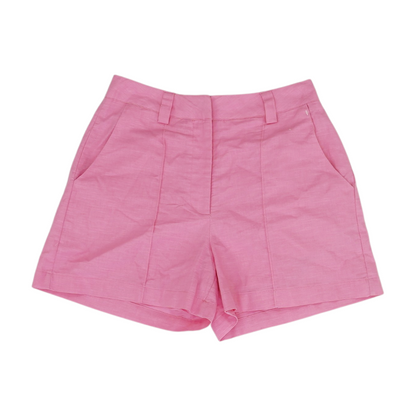 Pink Solid Chino Shorts
