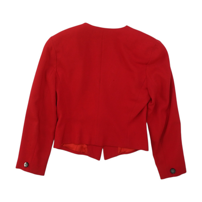 Jones New York Vintage Red Solid Blazer – Image 2