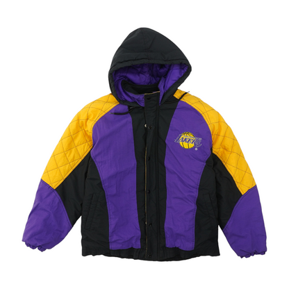 Vintage Purple Los Angeles Lakers Color Block Jacket