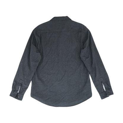 Charcoal Solid Flannel Button Down