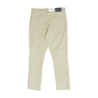 Khaki Solid Five Pocket Pants