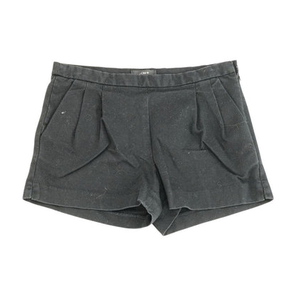 Black Solid Chino Shorts