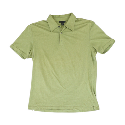 Green Solid Short Sleeve Polo