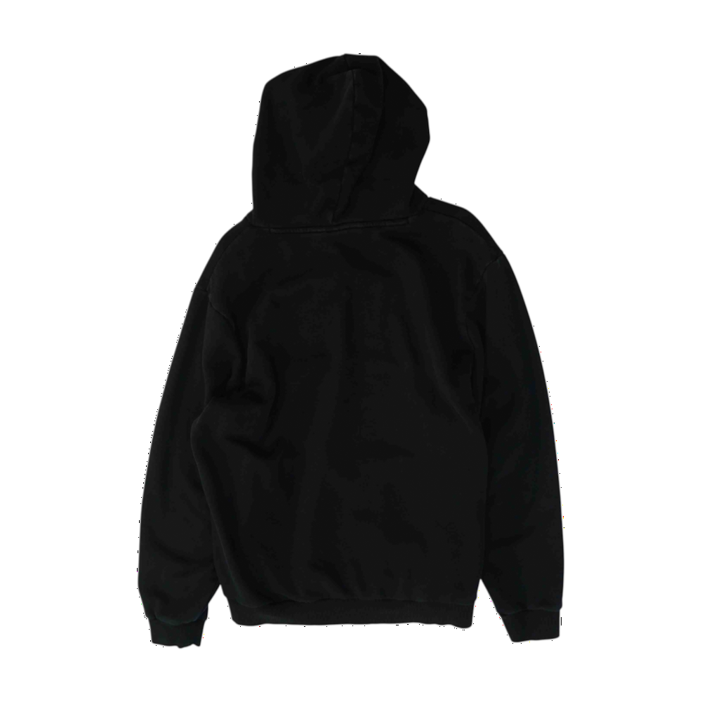 Black Solid Hoodie Pullover