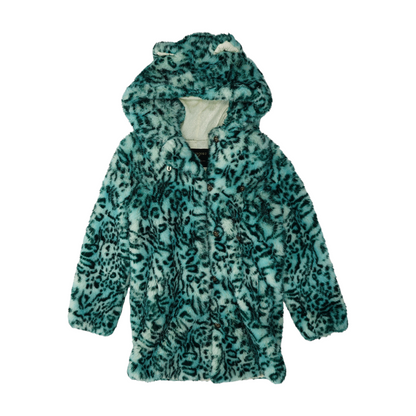 Blue Animal Print Coat