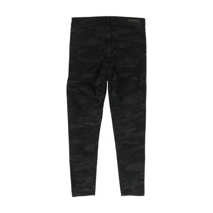 Black Camo Low Rise Skinny Leg Jeans