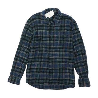 Blue Plaid Flannel Button Down