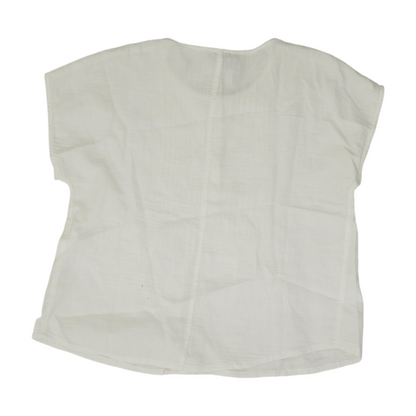White Petite Blouse