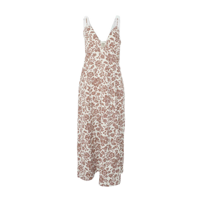 Brown Floral Maxi Dress