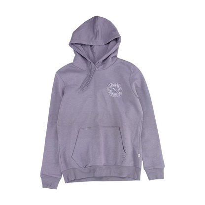 Purple Solid Hoodie Pullover