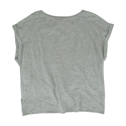 Gray Print Blouse