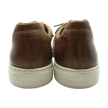 Brown Leather Low Top Athletic Shoes