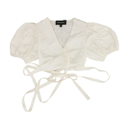 Ivory Cropped Blouse