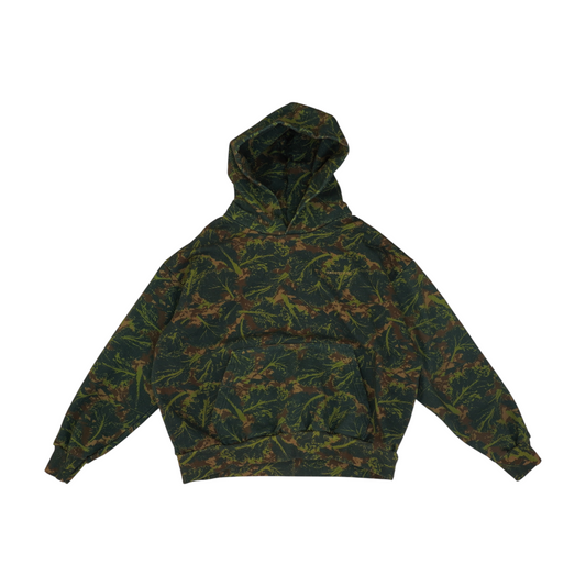 Green Camo Hoodie Pullover