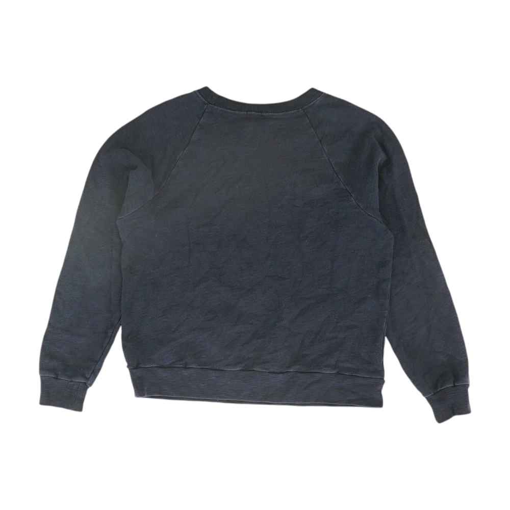 Navy Solid Sweatshirt Pullover