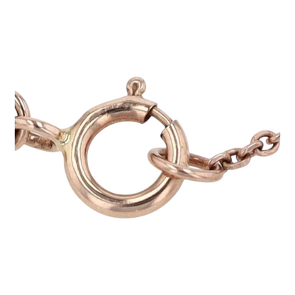 14K Rose Gold Diamond Chain Bracelet