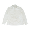 White Solid 1/4 Zip Pullover