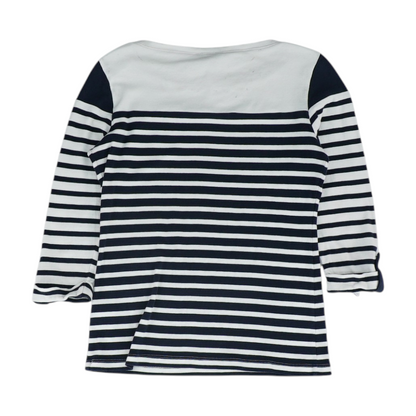 Navy Striped Blouse