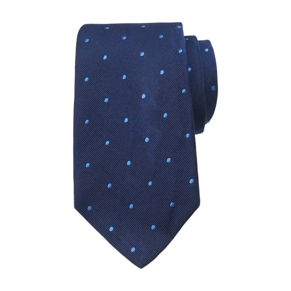 Blue Polka Dot Neck Tie