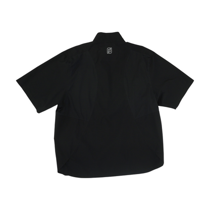 Black Solid 1/4 Zip Tank