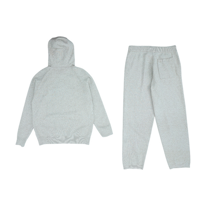 Beige Solid Pant Set